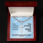 My Spirit Is Life And Peace (Romans 8:6) | Premium Sterling Silver Cuban Link Cross Necklace