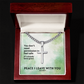 Peace I Leave With You (John 14:27) | Premium Sterling Silver Cuban Link Cross Necklace