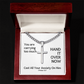 Cast All Your  Anxiety On Him (1 Peter 5:7) | Premium Sterling Silver Cuban Link Cross Necklace