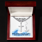 The Word Of The Lord Is Right (Psalm 33:4) | Premium Sterling Silver Cuban Link Cross Necklace