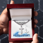 The Word Of The Lord Is Right (Psalm 33:4) | Premium Sterling Silver Cuban Link Cross Necklace