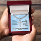 My Spirit Is Life And Peace (Romans 8:6) | Premium Sterling Silver Cuban Link Cross Necklace