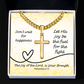 The Joy of the Lord Is Your Strength (Nehemiah 8:10) | Premium Sterling Silver Cuban Link Cross Necklace