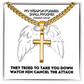 No Weapon Formed Shall Prosper (Isaiah 54:17) | Premium Sterling Silver Cuban Link Cross Necklace