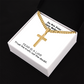 Do Not Fear Only Believe (Mark 5:36) | Premium Sterling Silver Cuban Link Cross Necklace