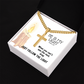 He Is My Light (Psalm 27:1) | Premium Sterling Silver Cuban Link Cross Necklace