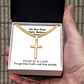 Do Not Fear Only Believe (Mark 5:36) | Premium Sterling Silver Cuban Link Cross Necklace