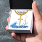 The Word Of The Lord Is Right (Psalm 33:4) | Premium Sterling Silver Cuban Link Cross Necklace