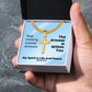 My Spirit Is Life And Peace (Romans 8:6) | Premium Sterling Silver Cuban Link Cross Necklace