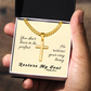 Restore My Soul (Psalm 23:3) | Premium Sterling Silver Cuban Link Cross Necklace