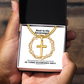 He Turns Sicknesses Away (Deuteronomy 7:15) | Premium Sterling Silver Cuban Link Cross Necklace