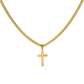 He Is My Light (Psalm 27:1) | Premium Sterling Silver Cuban Link Cross Necklace