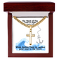 The Word Of The Lord Is Right (Psalm 33:4) | Premium Sterling Silver Cuban Link Cross Necklace