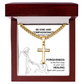 Be Kind And Compassionate (Ephesians 4:32) | Premium Sterling Silver Cuban Link Cross Necklace