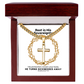 He Turns Sicknesses Away (Deuteronomy 7:15) | Premium Sterling Silver Cuban Link Cross Necklace