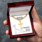 Be Kind And Compassionate (Ephesians 4:32) | Premium Sterling Silver Cuban Link Cross Necklace