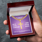 I Will Turn Your Mourning Into Joy (Jeremiah 31:13) | Premium Sterling Silver Cuban Link Cross Necklace