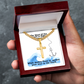 The Word Of The Lord Is Right (Psalm 33:4) | Premium Sterling Silver Cuban Link Cross Necklace