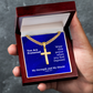 My Strength and My Shield (Psalm 28:7) | Premium Sterling Silver Cuban Link Cross Necklace