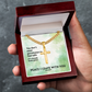 Peace I Leave With You (John 14:27) | Premium Sterling Silver Cuban Link Cross Necklace