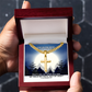 We Walk By Faith, Not By Sight (2 Corinthians 5:7) | Premium Sterling Silver Cuban Link Cross Necklace