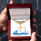 The Word Of The Lord Is Right (Psalm 33:4) | Premium Sterling Silver Cuban Link Cross Necklace
