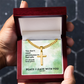 Peace I Leave With You (John 14:27) | Premium Sterling Silver Cuban Link Cross Necklace