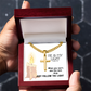 He Is My Light (Psalm 27:1) | Premium Sterling Silver Cuban Link Cross Necklace
