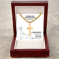 Be Kind And Compassionate (Ephesians 4:32) | Premium Sterling Silver Cuban Link Cross Necklace