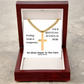 He Gives Power To The Faint (Isaiah 40:29) | Premium Sterling Silver Cuban Link Cross Necklace