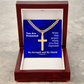 My Strength and My Shield (Psalm 28:7) | Premium Sterling Silver Cuban Link Cross Necklace