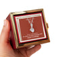 He Will Give  Rest (Matthew 11:28) | Alluring Beauty Necklace in Rotating Rose Gift Box