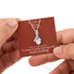 He Will Give  Rest (Matthew 11:28) | Alluring Beauty Necklace in Rotating Rose Gift Box