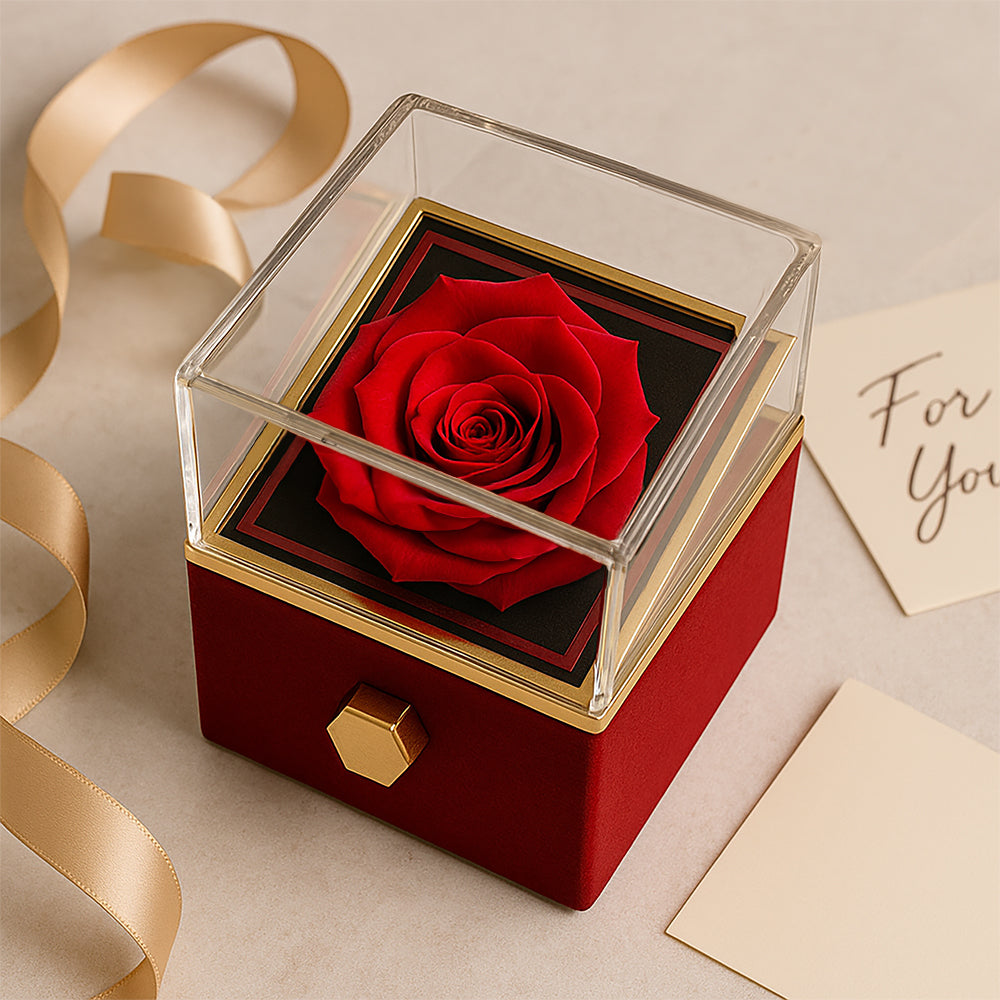 The Word Of The Lord Is Right (Psalm 33:4) | Alluring Beauty Necklace in Rotating Rose Gift Box