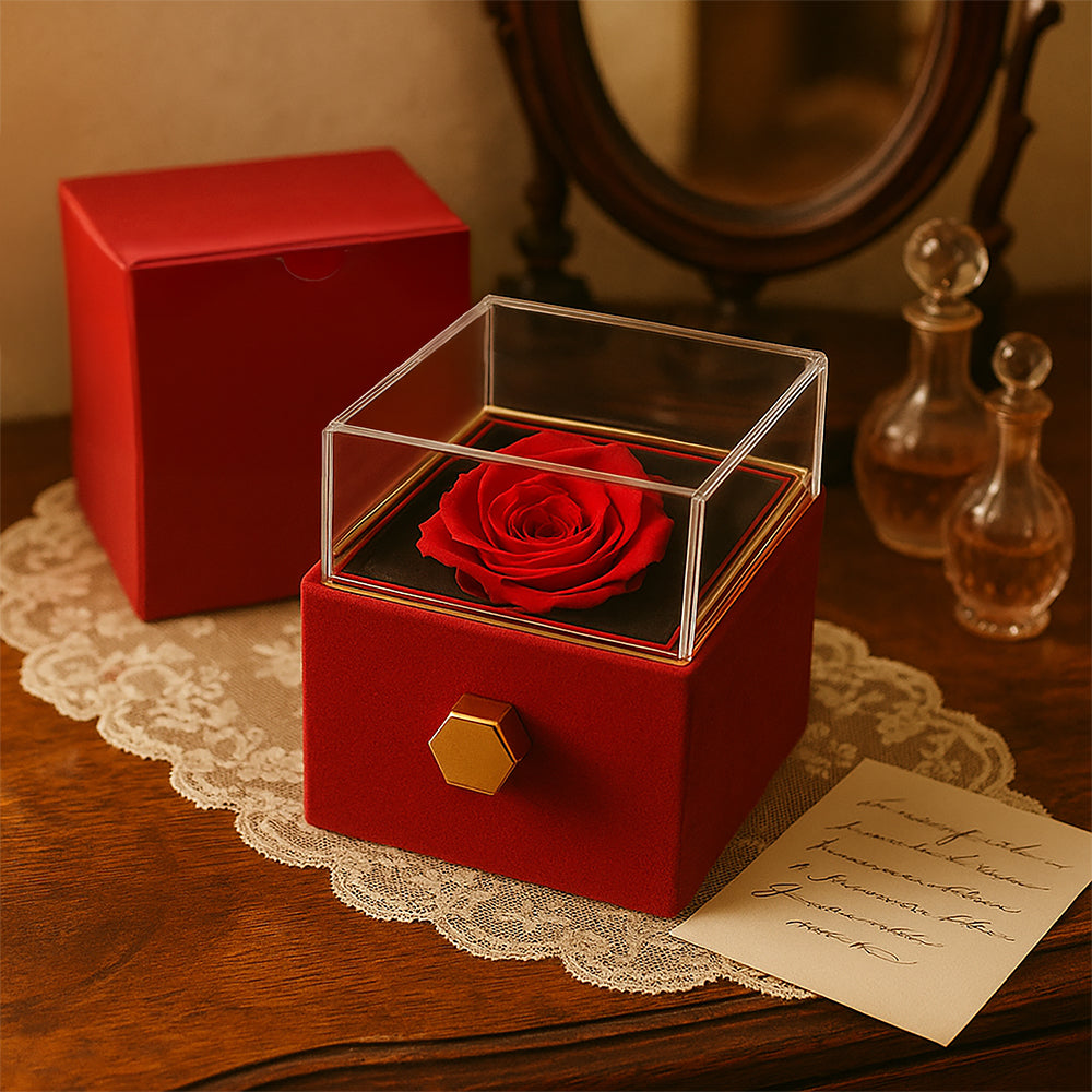 He Is My Light (Psalm 27:1) | Alluring Beauty Necklace in Rotating Rose Gift Box