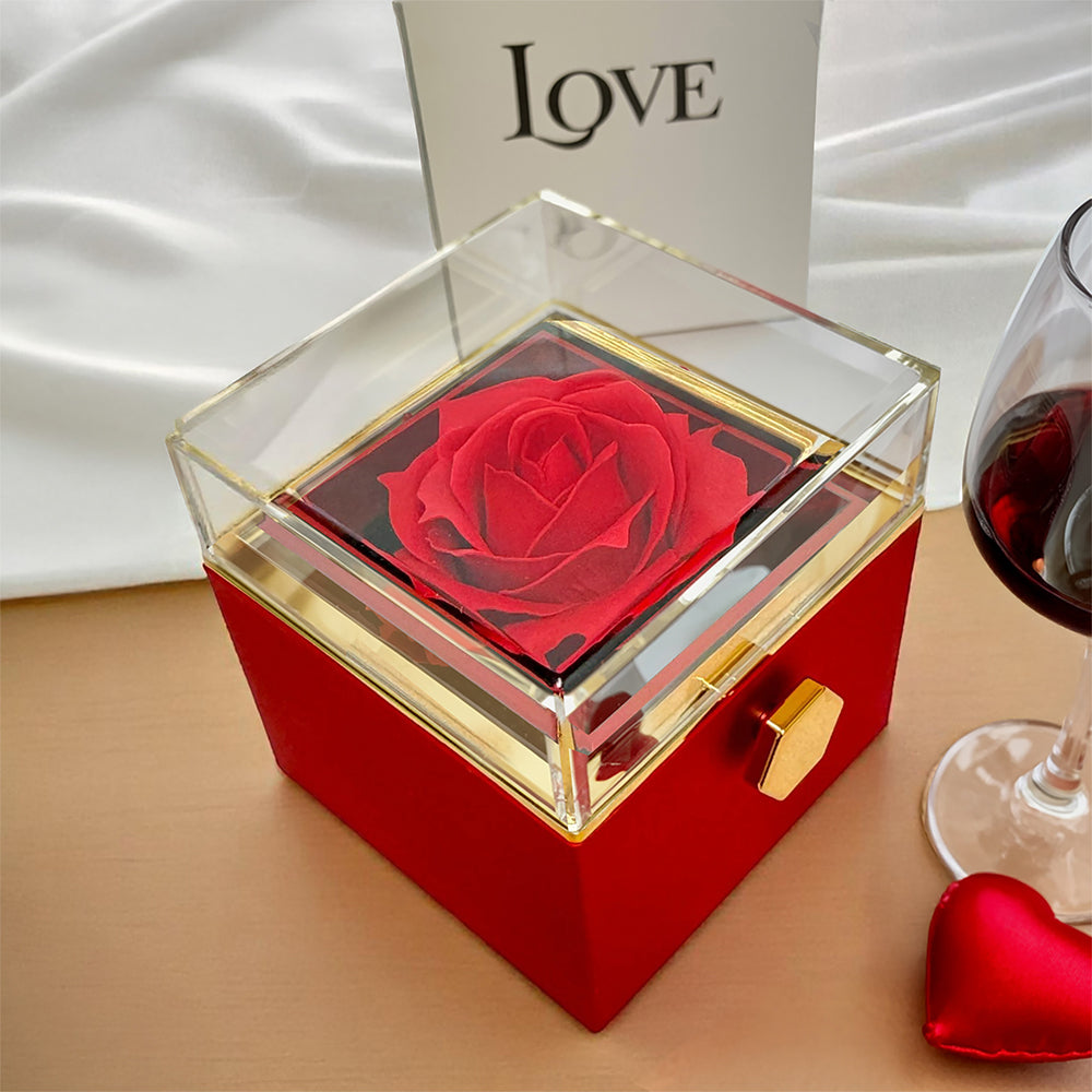 He Will Give  Rest (Matthew 11:28) | Alluring Beauty Necklace in Rotating Rose Gift Box