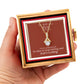 He Will Give  Rest (Matthew 11:28) | Alluring Beauty Necklace in Rotating Rose Gift Box