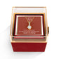 He Will Give  Rest (Matthew 11:28) | Alluring Beauty Necklace in Rotating Rose Gift Box