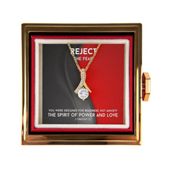 The Spirit Of Power And Love (2 Timothy 1:7) | Alluring Beauty Necklace in Rotating Rose Gift Box