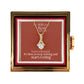 He Will Give  Rest (Matthew 11:28) | Alluring Beauty Necklace in Rotating Rose Gift Box