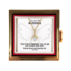 Doing Good And Healing All (Acts 10:38) | Alluring Beauty Necklace in Rotating Rose Gift Box