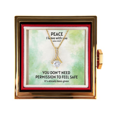 Peace I Leave With You (John 14:27) | Alluring Beauty Necklace in Rotating Rose Gift Box