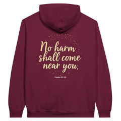 Premium Unisex Hoodie | No Harm Shall Come Near You -Psalm 91:10-