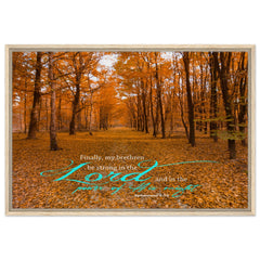 Premium Quality Framed Canvas | Be Strong In The Lord ~Ephesians 6:10~