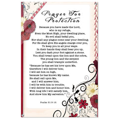 Contemporary Acrylic Print | Prayer for Protection ~Psalm 91:9-16~ (2 Designs - Floral Frame)