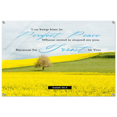 Contemporary Acrylic Print | You Keep Him In Perfect Peace ~Isaiah 26:3~