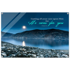 Contemporary Acrylic Print | Casting Your Care Upon Him ~1 Peter 5:7~