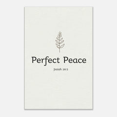 Premium Gallery Wrapped Canvas: Perfect Peace (Isaiah 26:3)