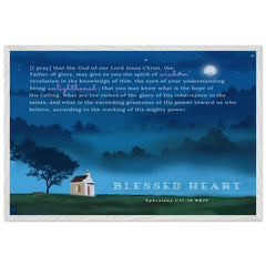 Museum-Quality Premium Wooden Framed Poster | Greatness of His Power Toward Us ~Ephesians 1:17-19~