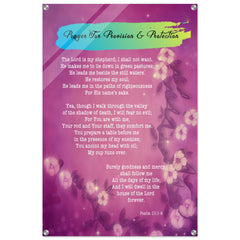 Contemporary Acrylic Print | Prayer for Provision & Protection ~Psalm 23:1-6~ (2 Designs - Misty)